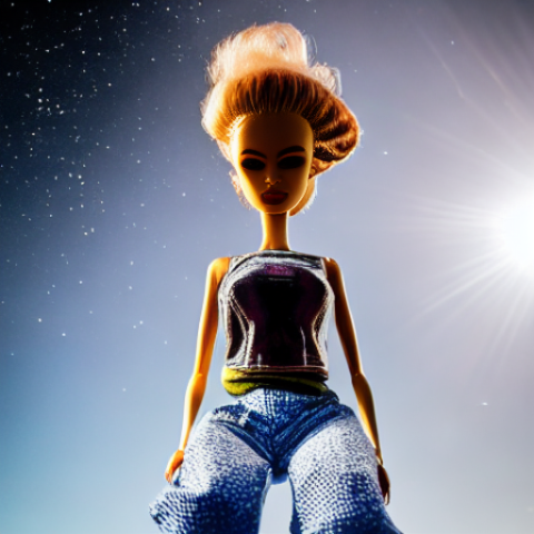 00154 100351535 SD Pretty cool Barbie like dol by bones 0 on