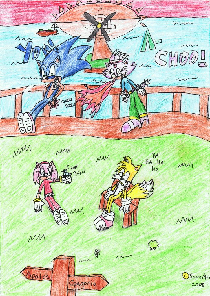 Sonic and Co. visit Apotos Col