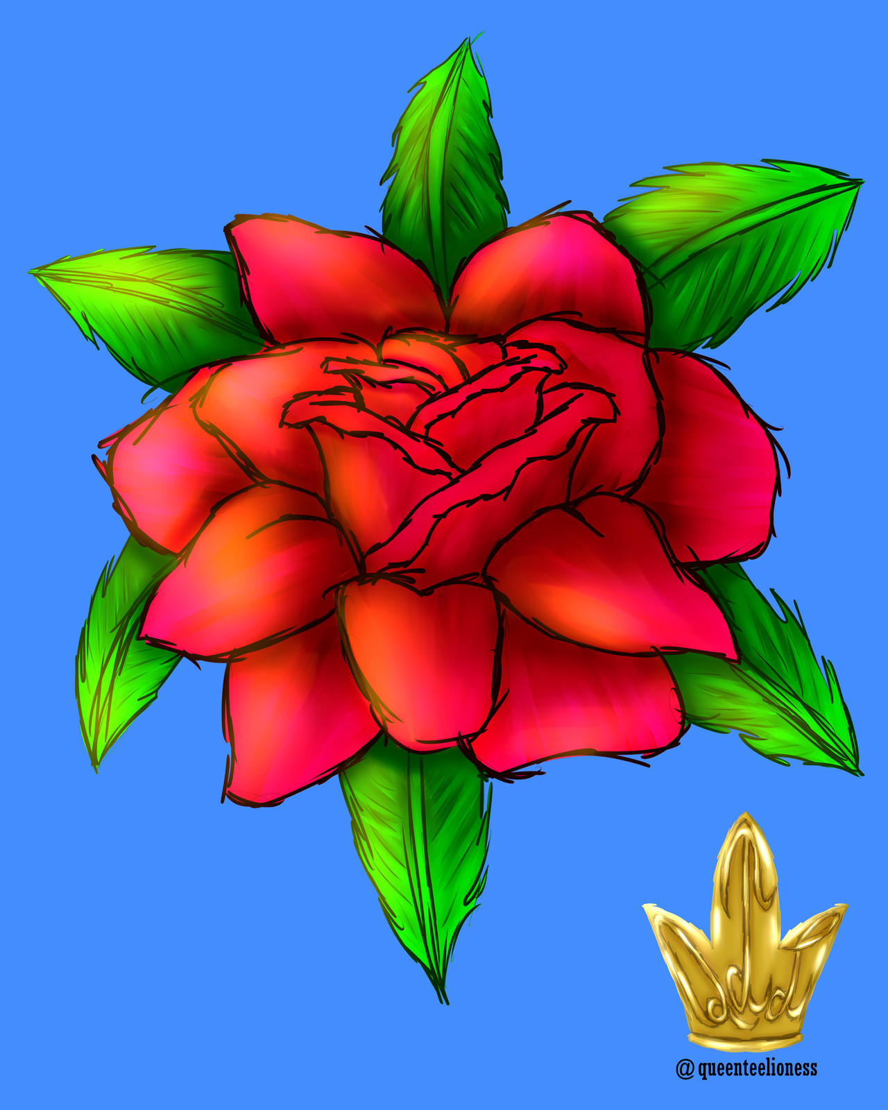 Rose for National Rose Month by QueenTeeLioness on DeviantArt