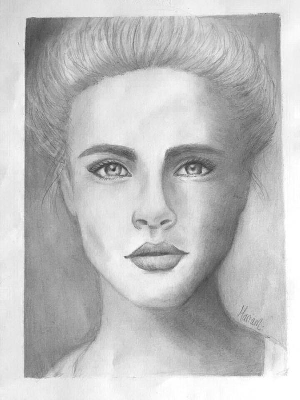 Graphite Rendering Portrait Graphite Portrait by MariamArts on DeviantArt