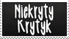 Niekryty krytyk fan stamp