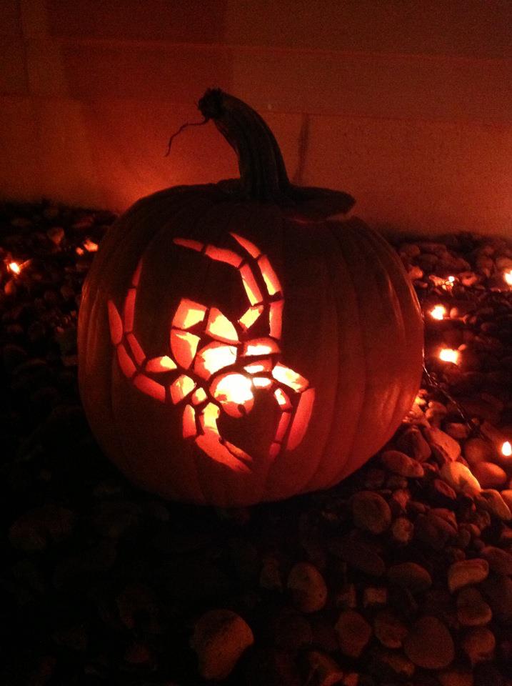 Spider Jack o'lantern