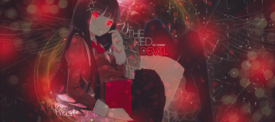 Wallpaper Anime girl - The red devil by ReikaShinonome on DeviantArt