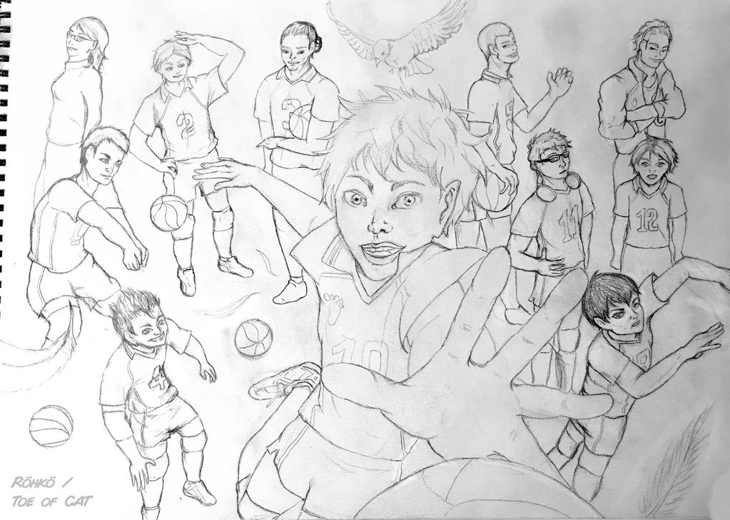 Karasuno High Volleyball Club - Sketch 2