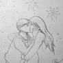 Aomine And Momoi kissing