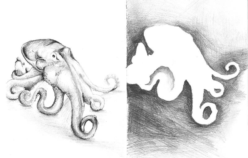 positive negitive octopus by purpleravenwings on DeviantArt
