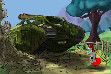 Stupid OC tank in Ponyville