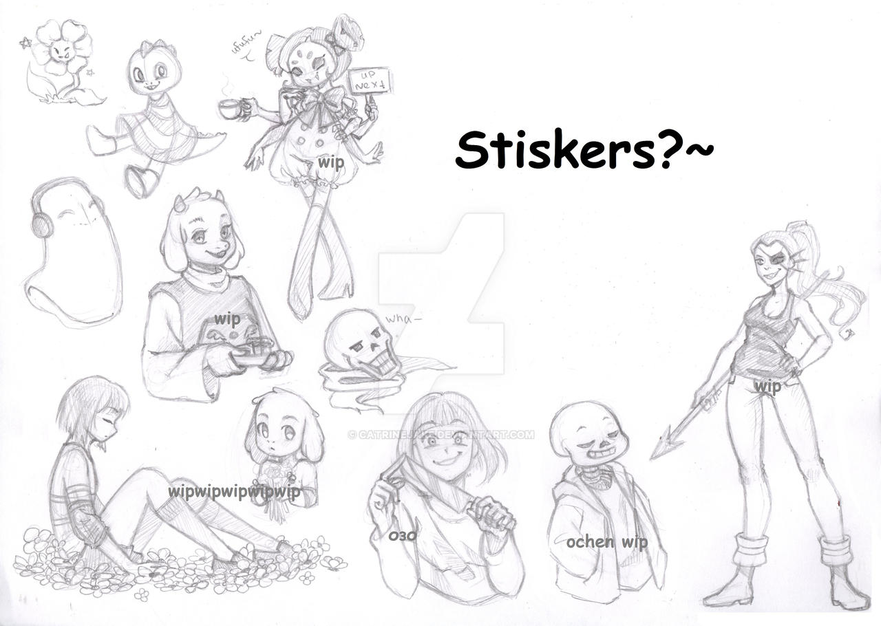 Redraws Sticker Stickers redraw~ by CatrineJake on DeviantArt