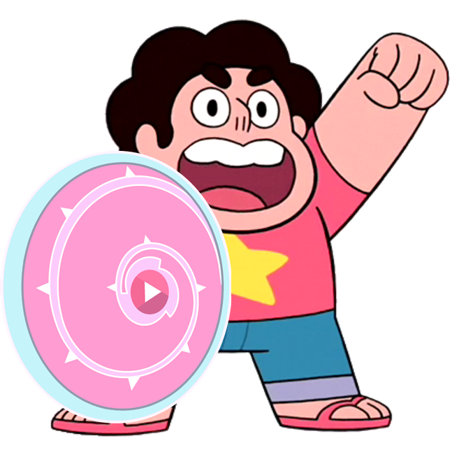 Excited steven with shield by Masquerade-23 on DeviantArt