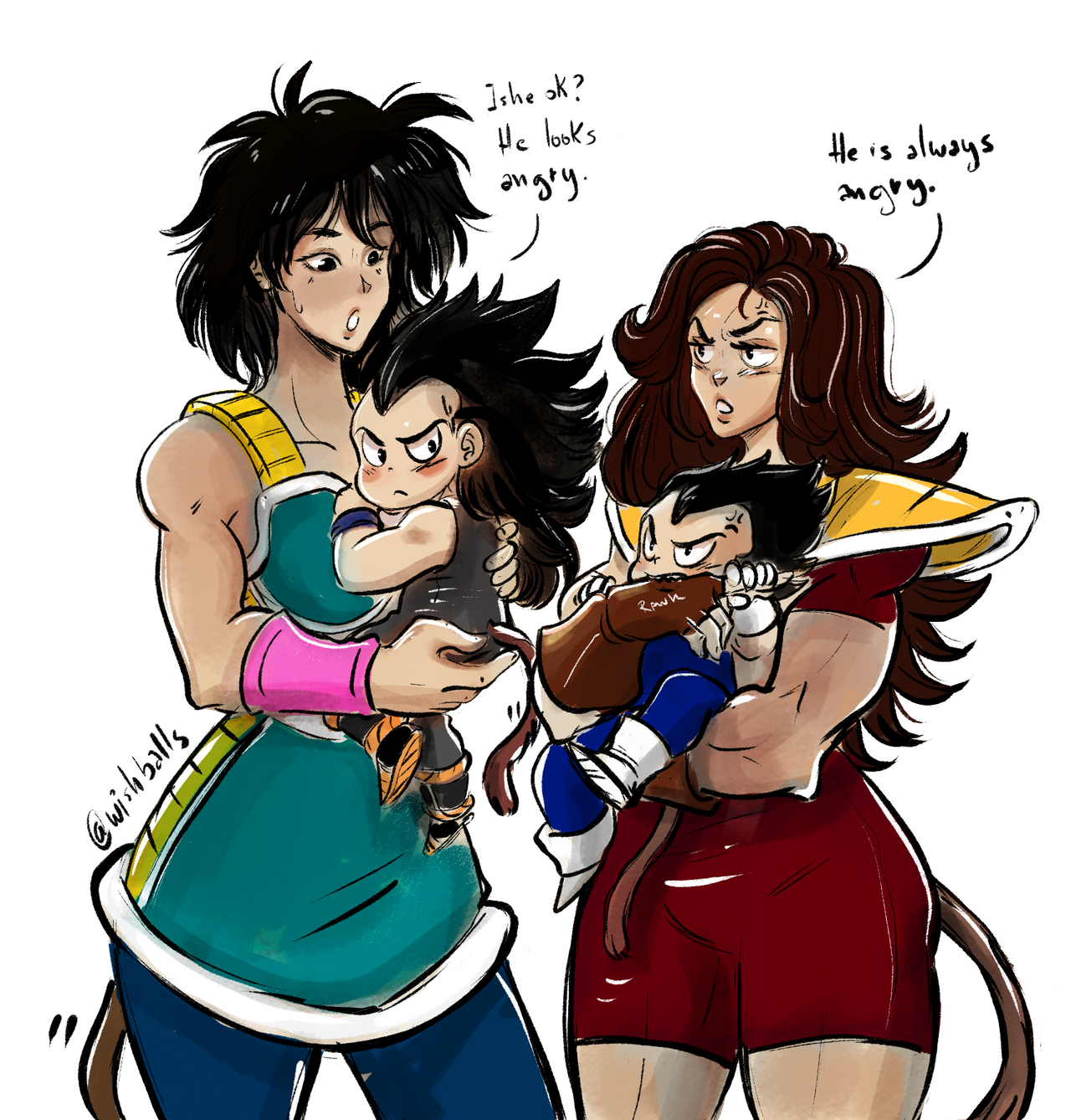 Female Raditz Saiyan mom talk by watanabekeiko on DeviantArt
