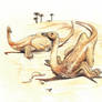 sunbathing Deinocheirus