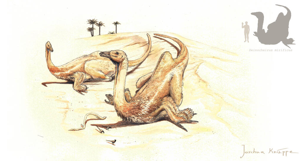sunbathing Deinocheirus