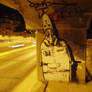 Graffiti on a highway