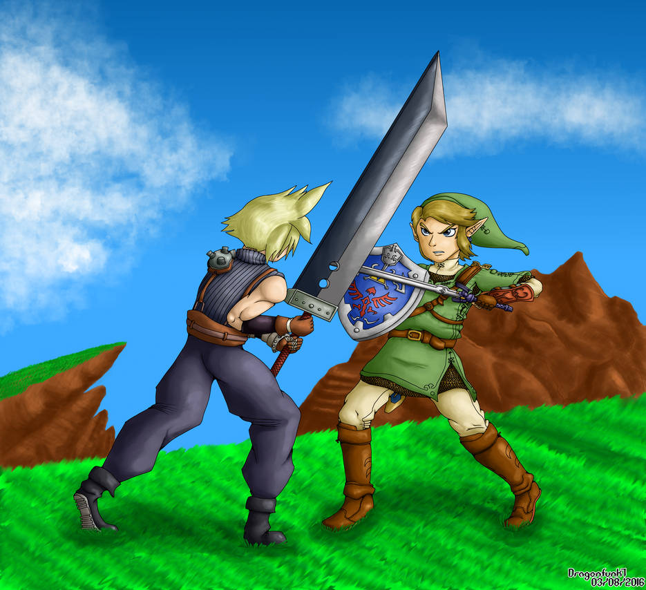 Cloud VS Link by Dragonfunk7