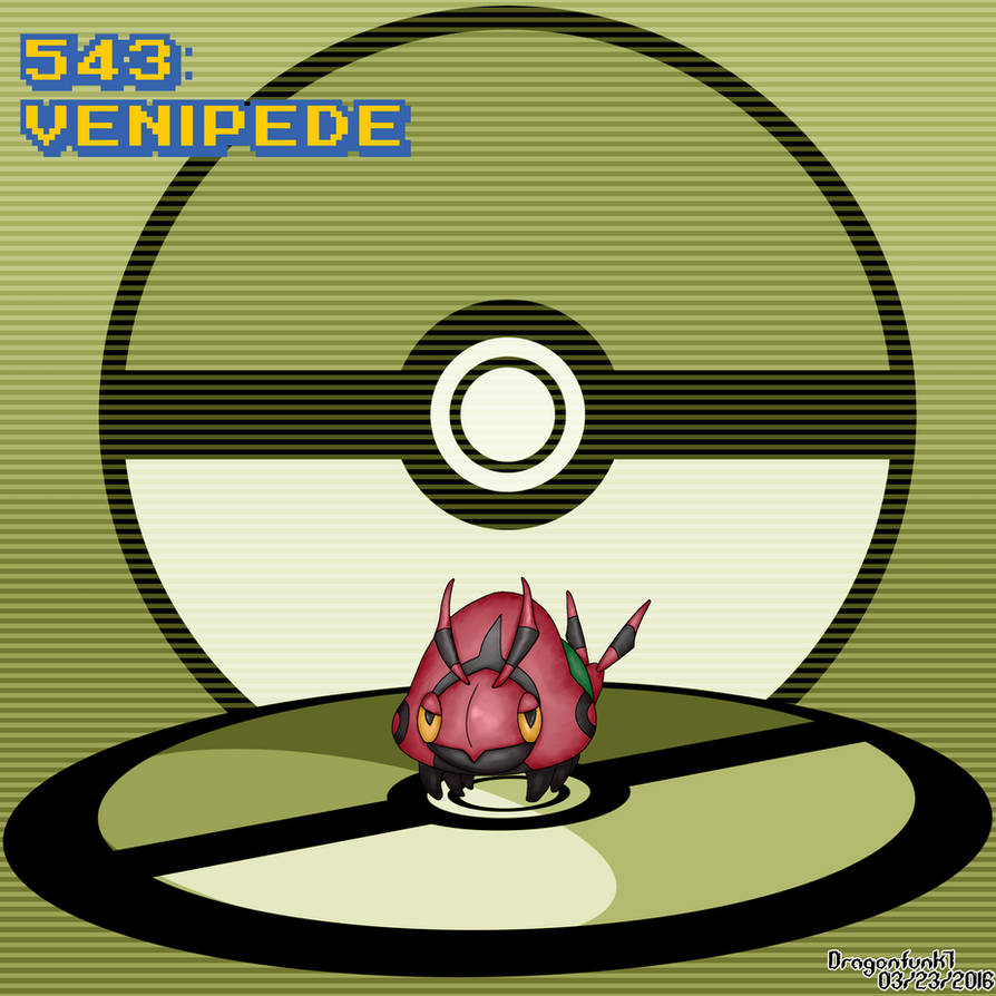 #543 Venipede by Dragonfunk7
