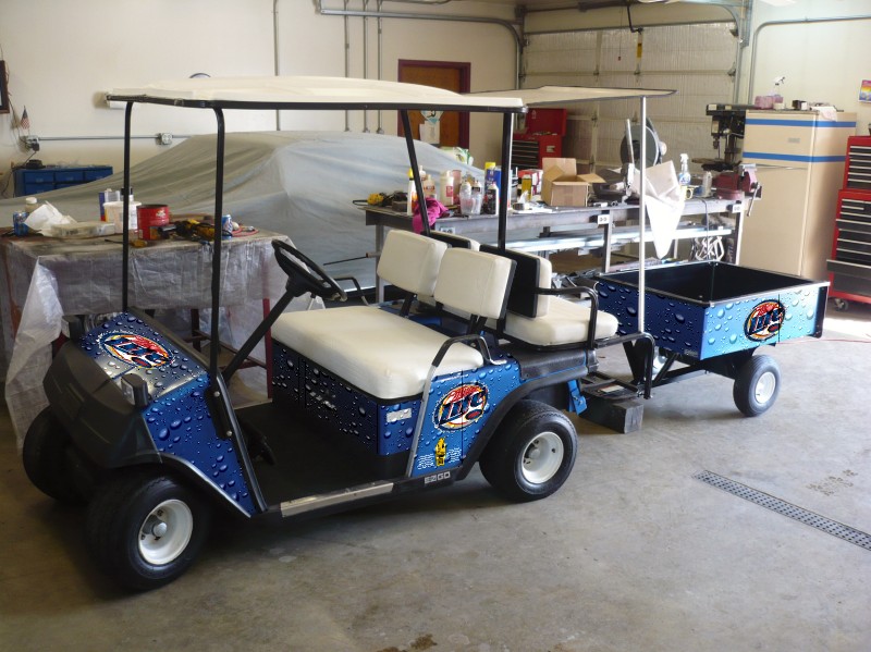 Miller Lite Golf Cart