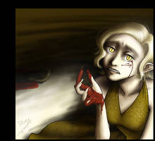 The blood on her hands