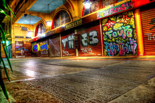 night HDR Monastiraki Athens