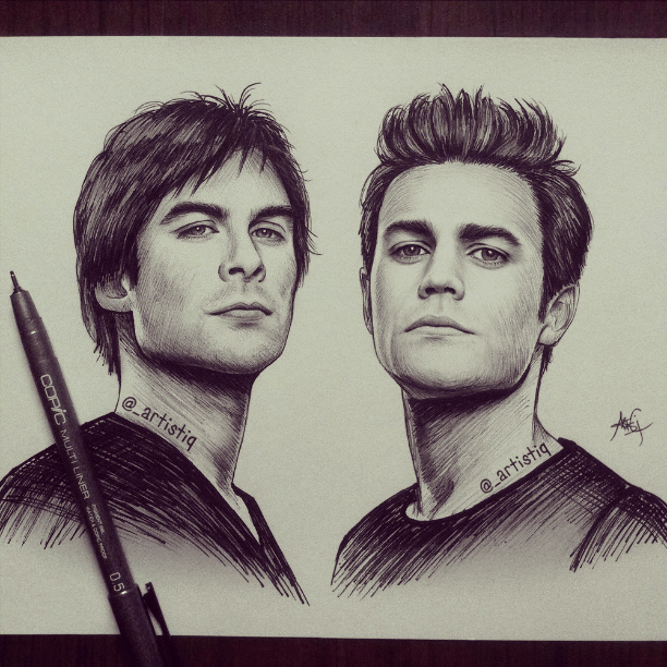 Damon and Stefan