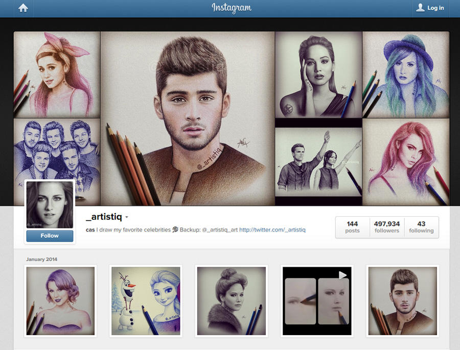 Instagram Screenshot by artistiq-me