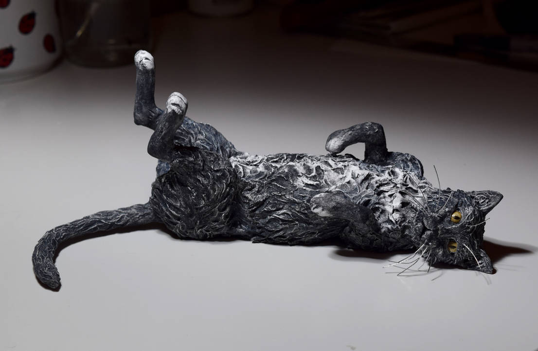 First Cat Sculpture - Fuzzeh by PostmodernEquestrian