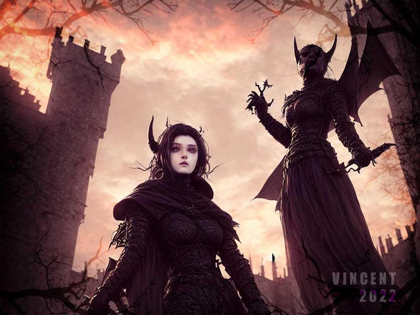 Devil Girls #01 by vincentwhistler on DeviantArt