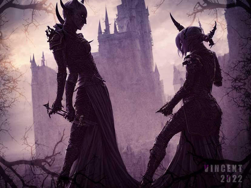 Devil Girls #03 by vincentwhistler on DeviantArt