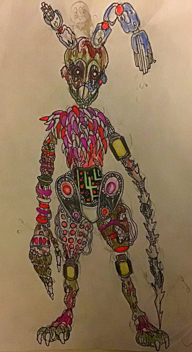 Scrap Springy Scrap-Baby Style Springtrap by Parallelopussy18 on DeviantArt