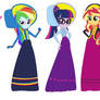 The Mane 7 Victorian Outfits