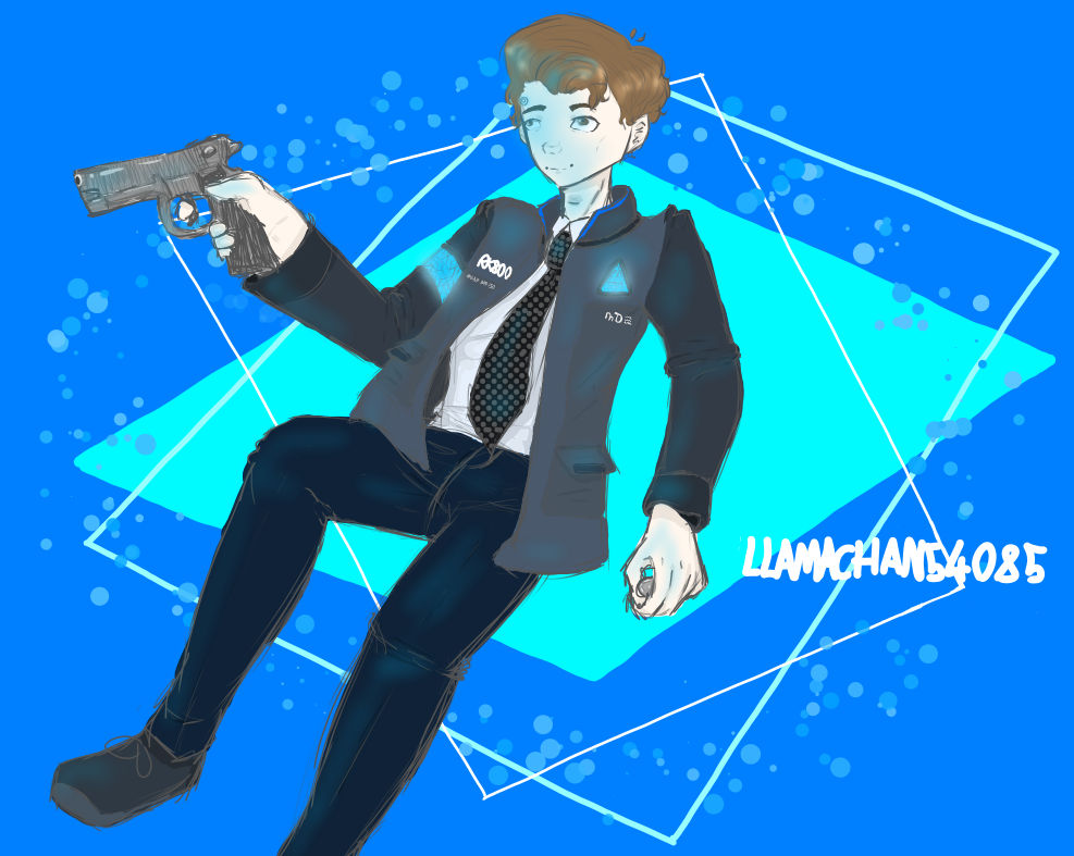 || Connor RK800 || #687 899 150 || Blue Light || by Llamachan54085 on ...