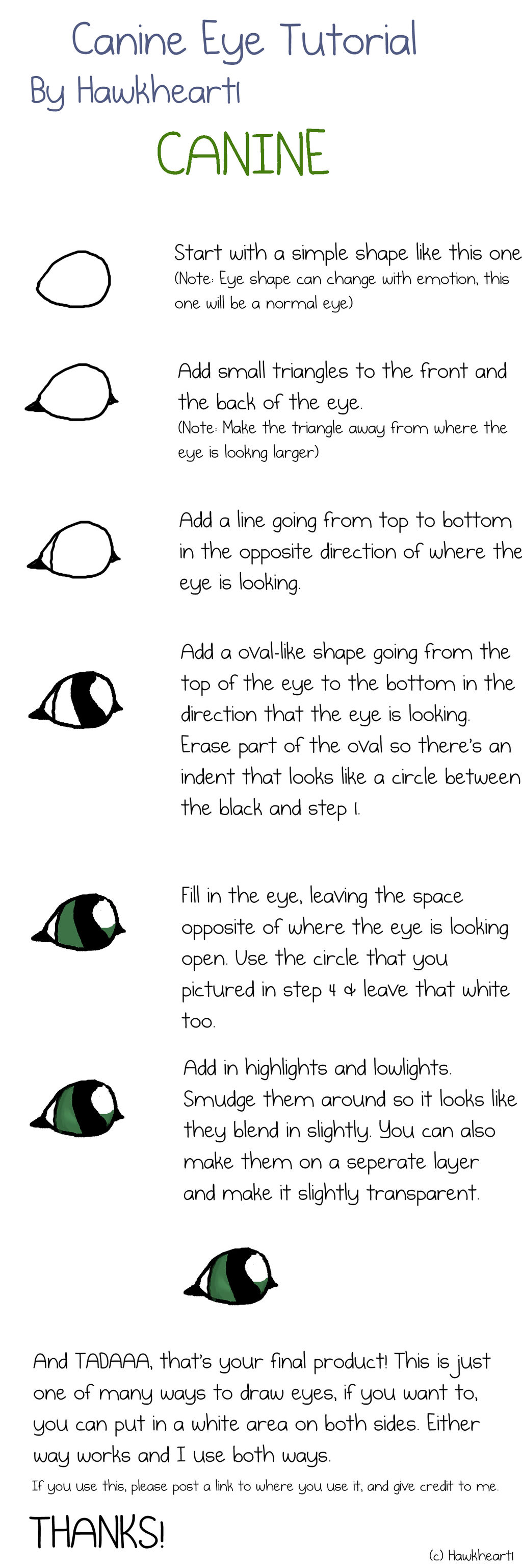 Canine Eye Tutorial by Hawkheart1 on DeviantArt