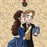 Christmas Cards 4/5: Mistletoe of the Opera