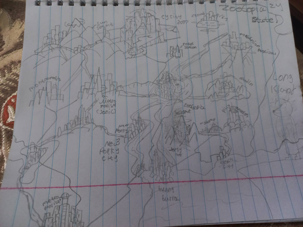 Zootopia Districts Map Map on zootopia state by nikolozninidze on DeviantArt