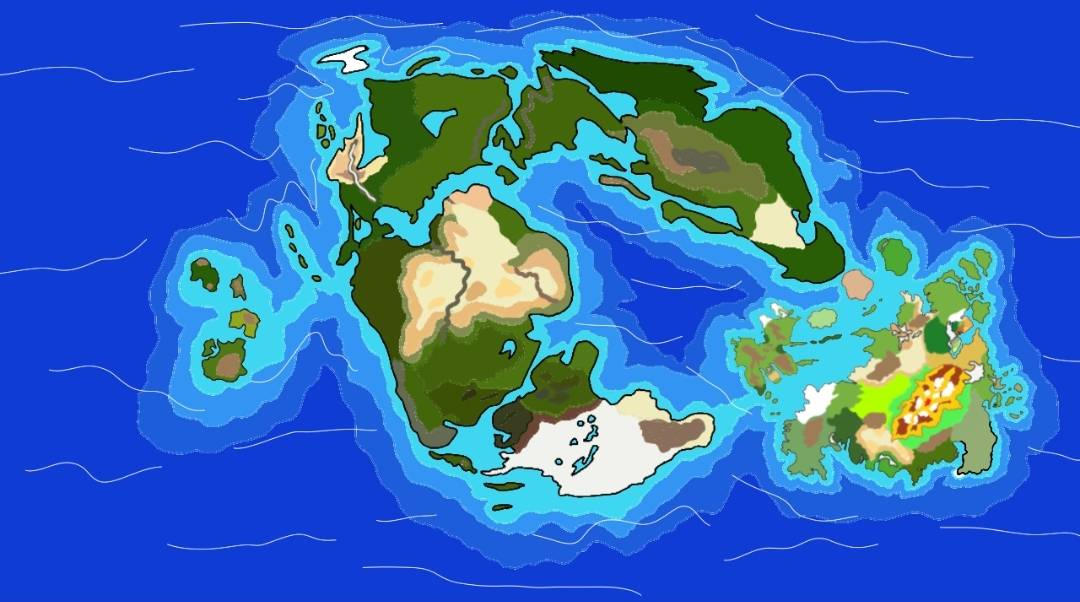 Panage Map Pangea map by nikolozninidze on DeviantArt