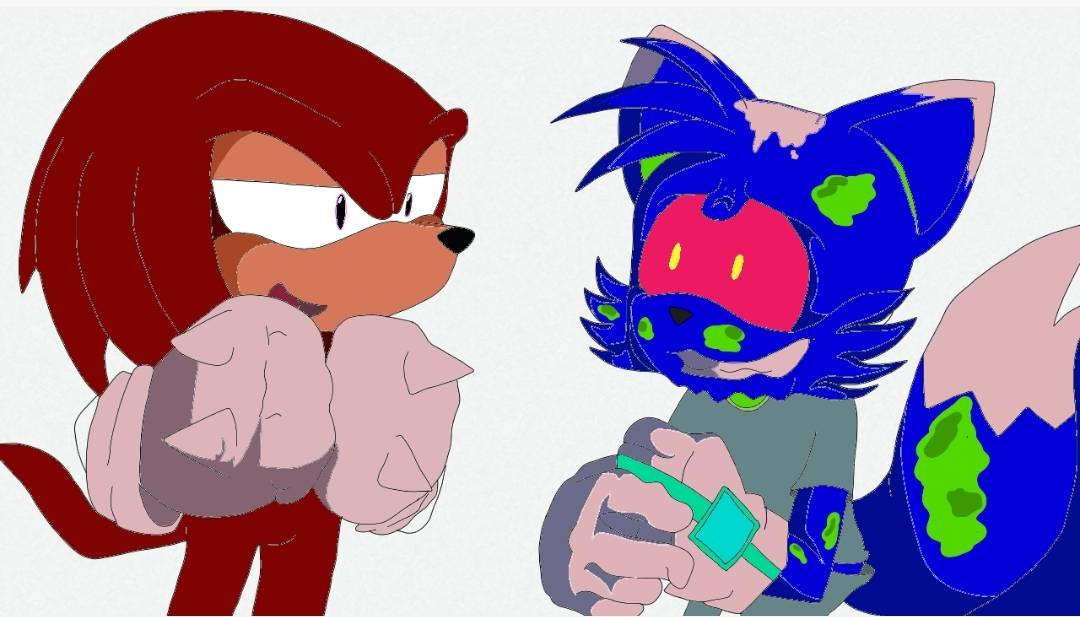 Earth Knuckles Knuckles helping earth by nikolozninidze on DeviantArt