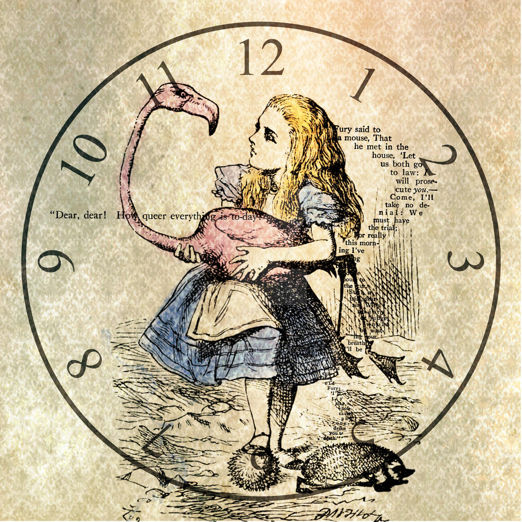 Alice In Wonderland Clock