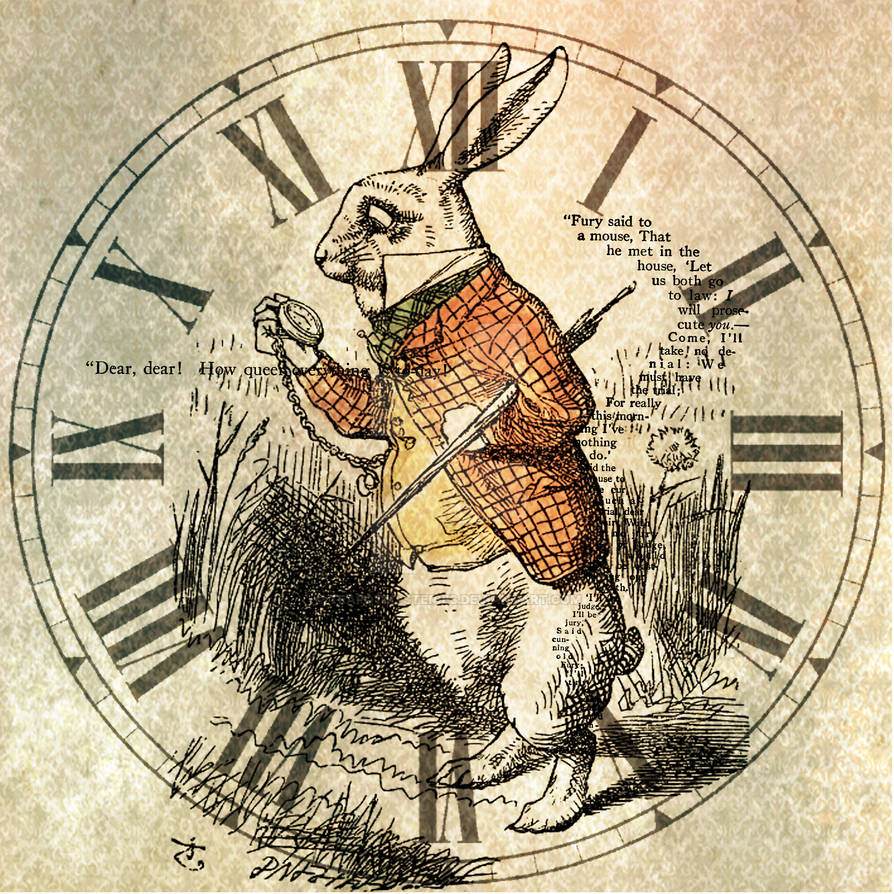 The White Rabbit Clock by TeapotMysteries on DeviantArt