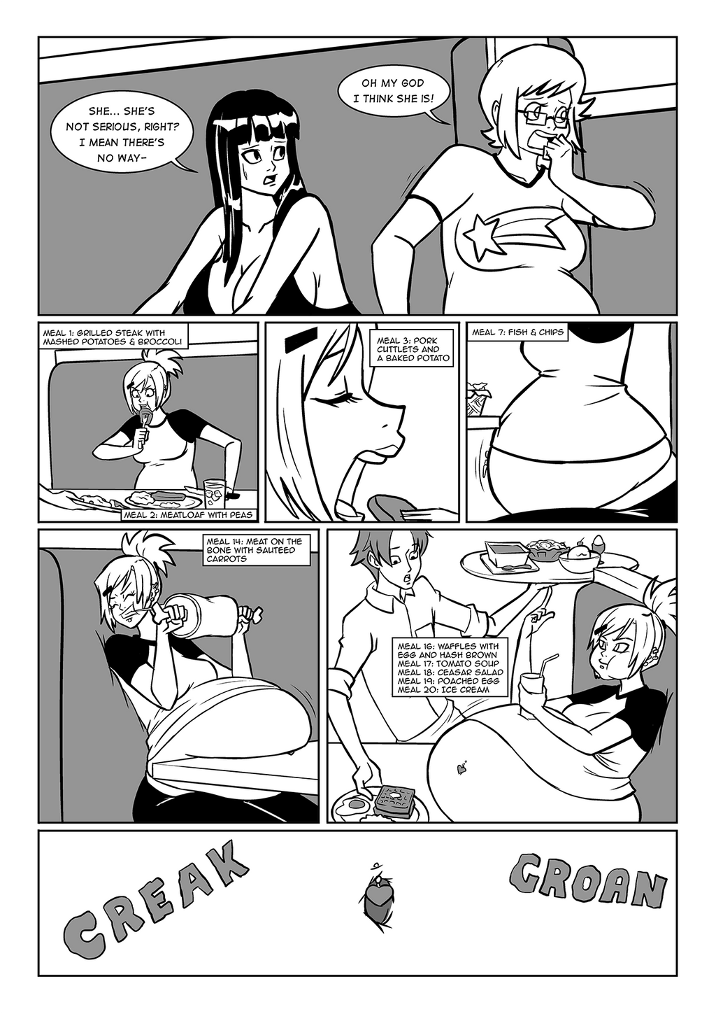 Hungry Games - Pg 23 black and white
