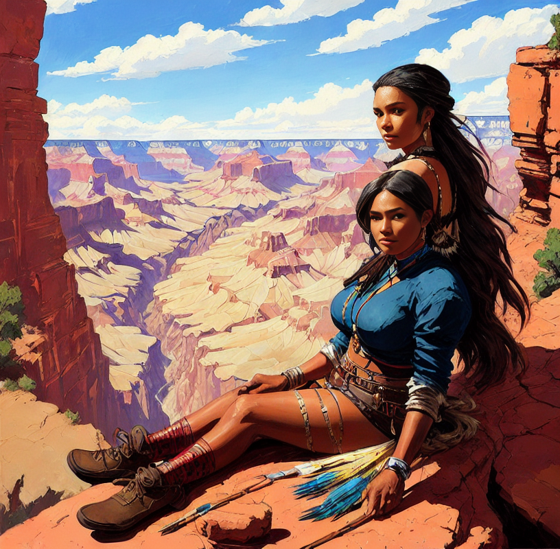Young Native American women by FilFantAIsies on DeviantArt