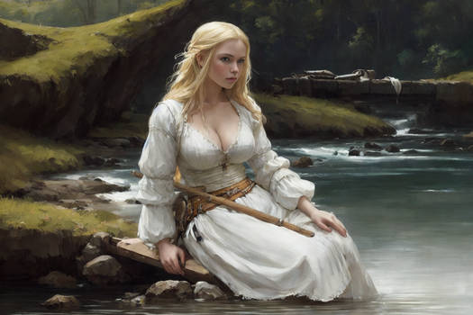 Aussie, Medieval beauty at the river