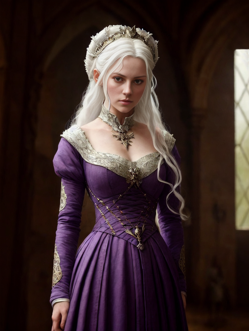 Rhaenyra - purple dress by FilFantAIsies on DeviantArt