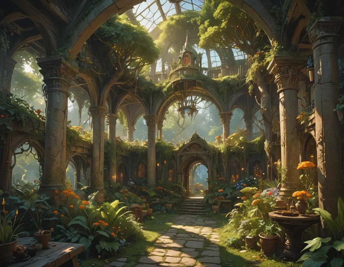 Fantasy garden by FilFantAIsies on DeviantArt