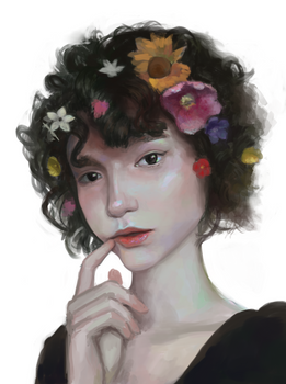 Short Hair, Flowers