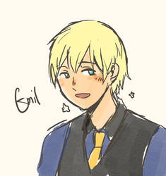 Emil with blond hair