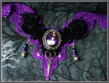 The Mad Hatter Wonderlace - Gothic Lace Necklace