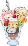 Nyanko Ice Cream Pixel by tehmiminator