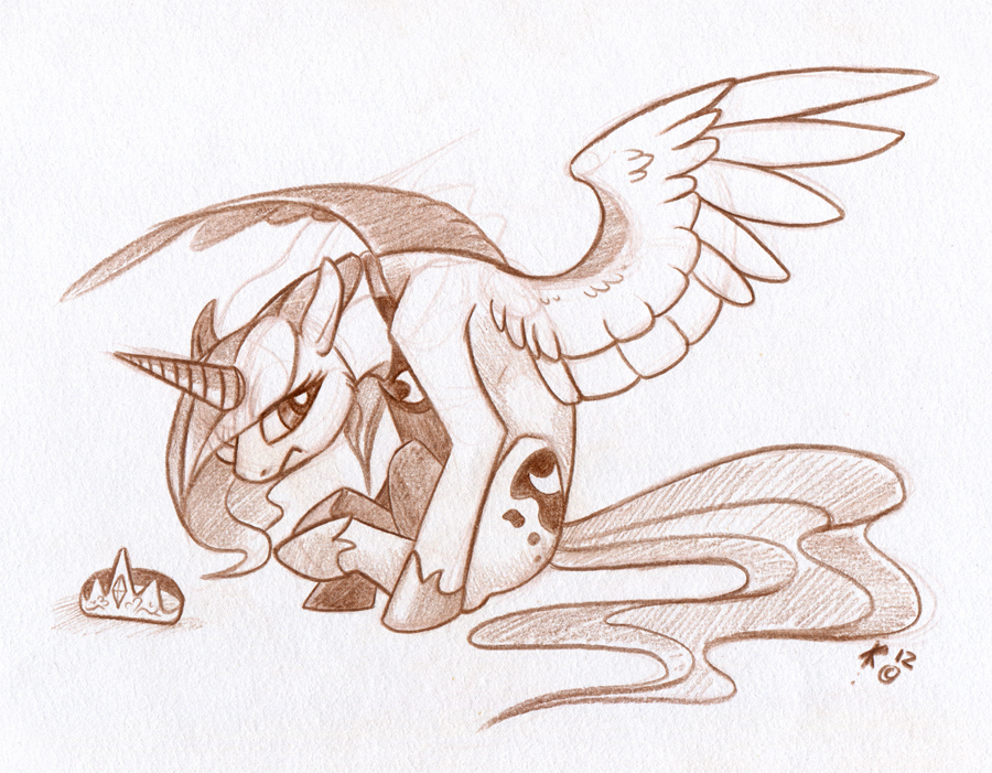 Sulky Luna by Key-FeathersMLP