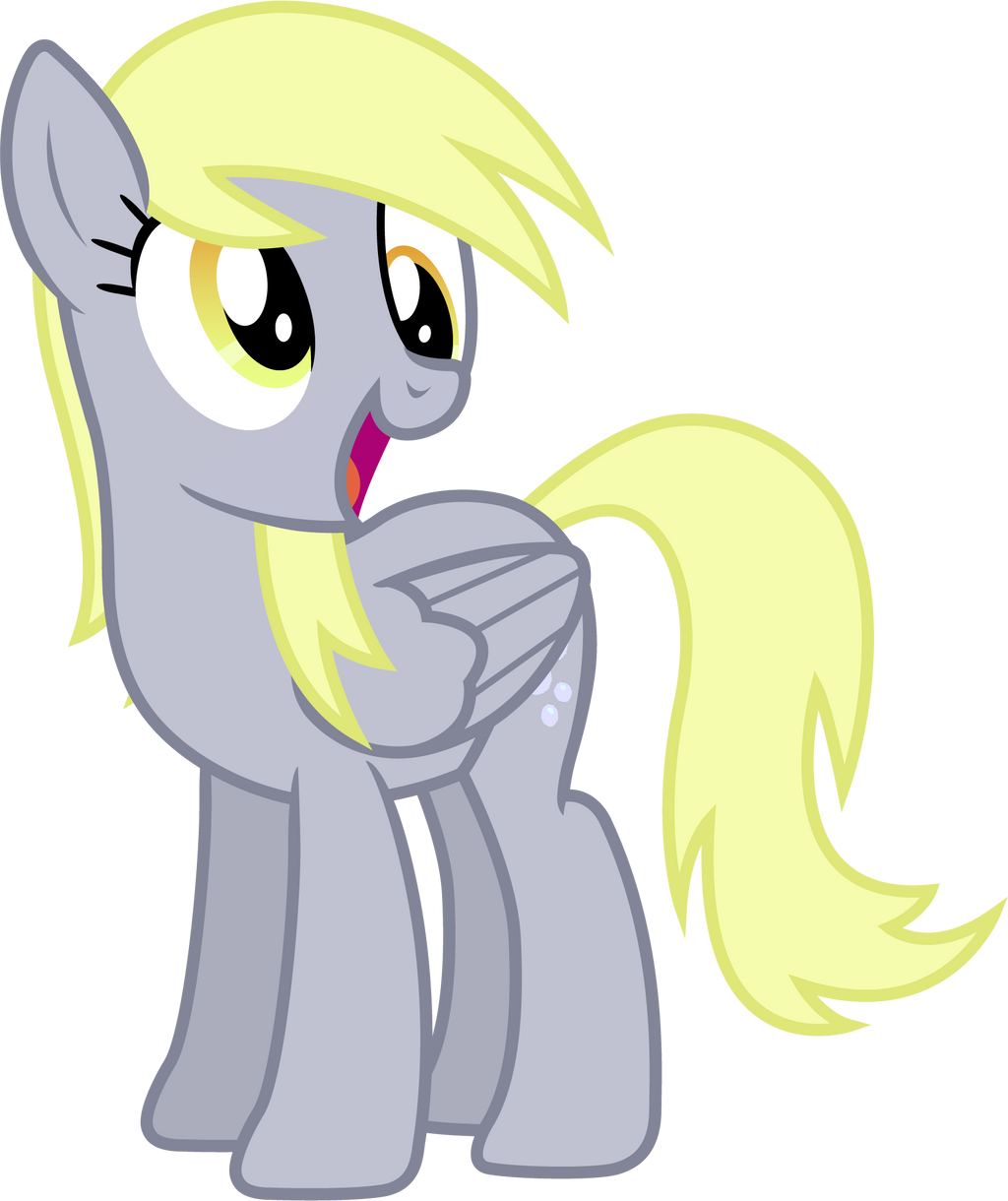 Derpy (happy vector) by davidsfire on DeviantArt