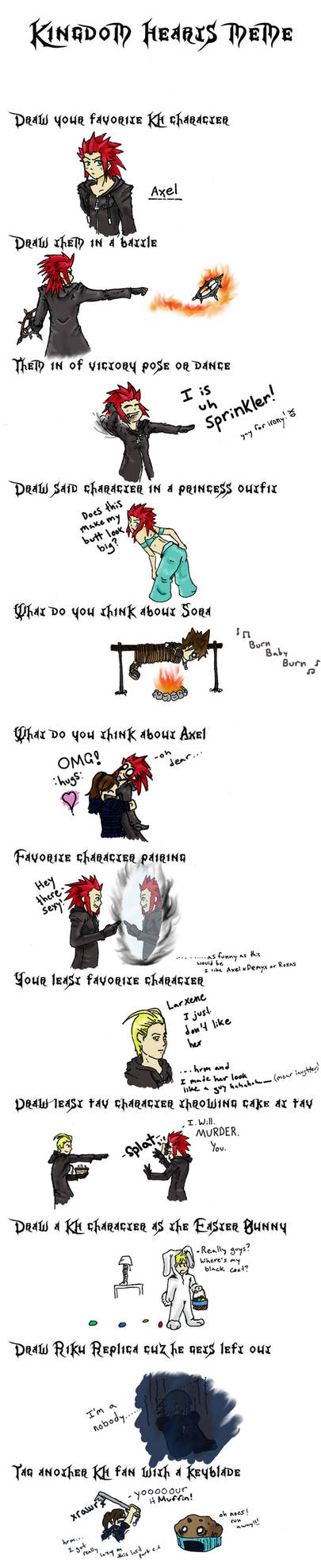 Kingdom Hearts Meme: Axel by Azuresky713