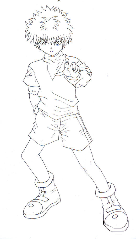 Lineart: Killua by mohico on DeviantArt